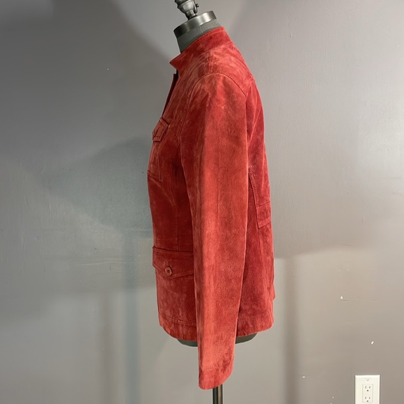 Classic Nygard suede leather jacket size medium lovely earthy rose shade - Picture 3 of 17